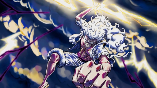 Luffy Gear 5 Lightning Bolt Live Wallpaper
