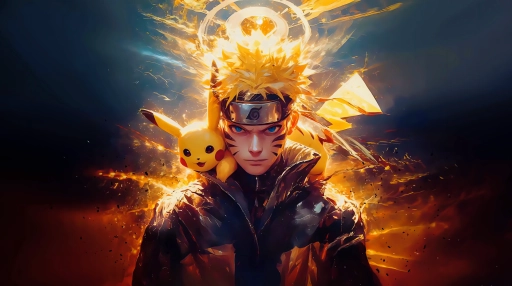 Naruto vs Pikachu Live Wallpaper
