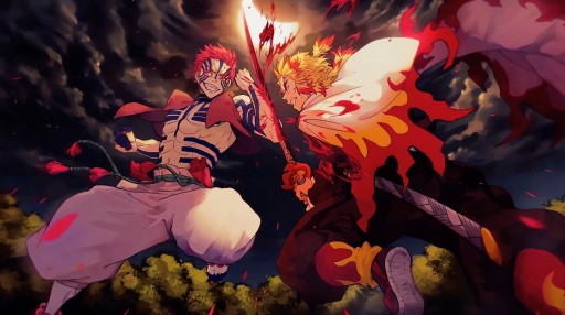 Rengoku Vs Akaza Live Wallpaper