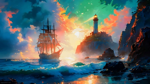 Rolling Home - Ship Live Wallpaper