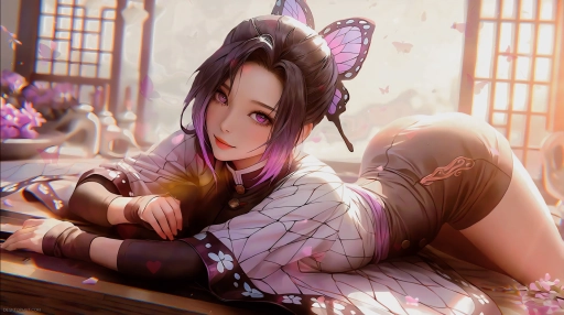 Cute Shinobu Kocho - Demon Slayer Live Wallpaper