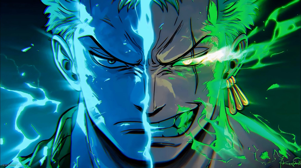 Roronoa Zoro Split Face Live Wallpaper