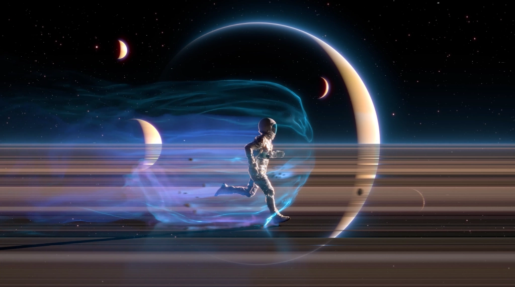 Running On The Rings Of Saturn Live Wallpaper