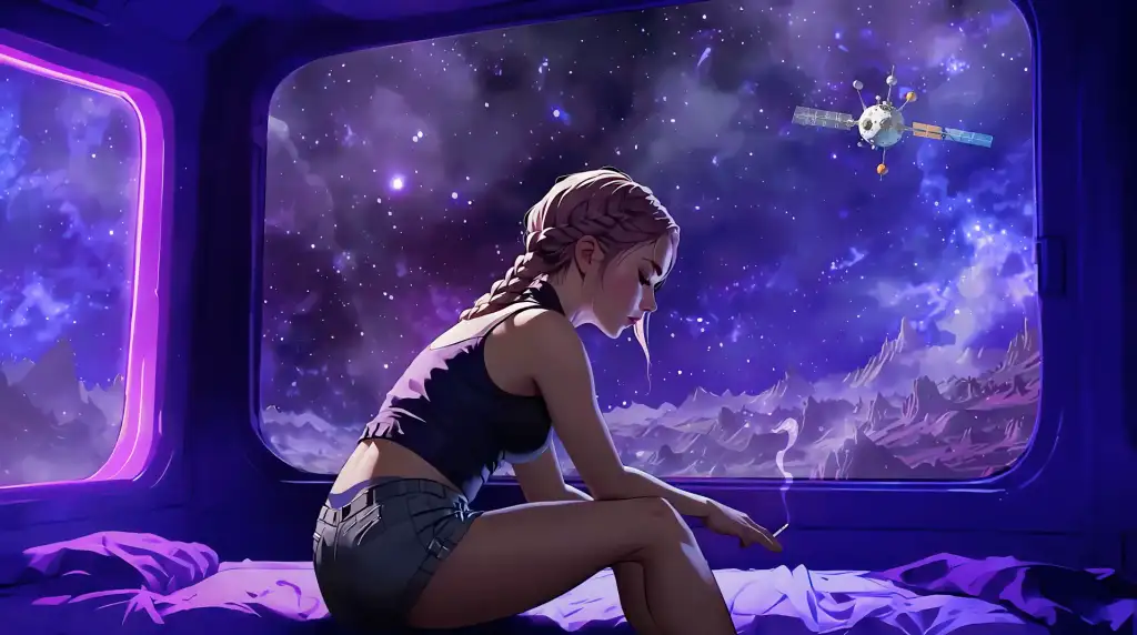 Chillout in Space Live Wallpaper