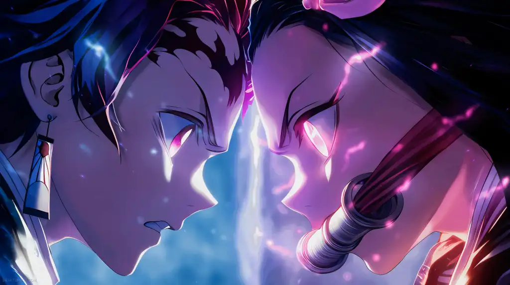 Tanjiro vs Nezuko Live Wallpaper