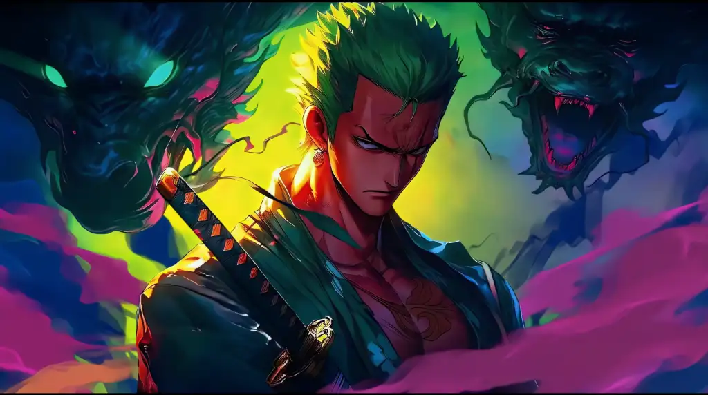 Roronoa Zoro Twin Dragon | One Piece Live Wallpaper