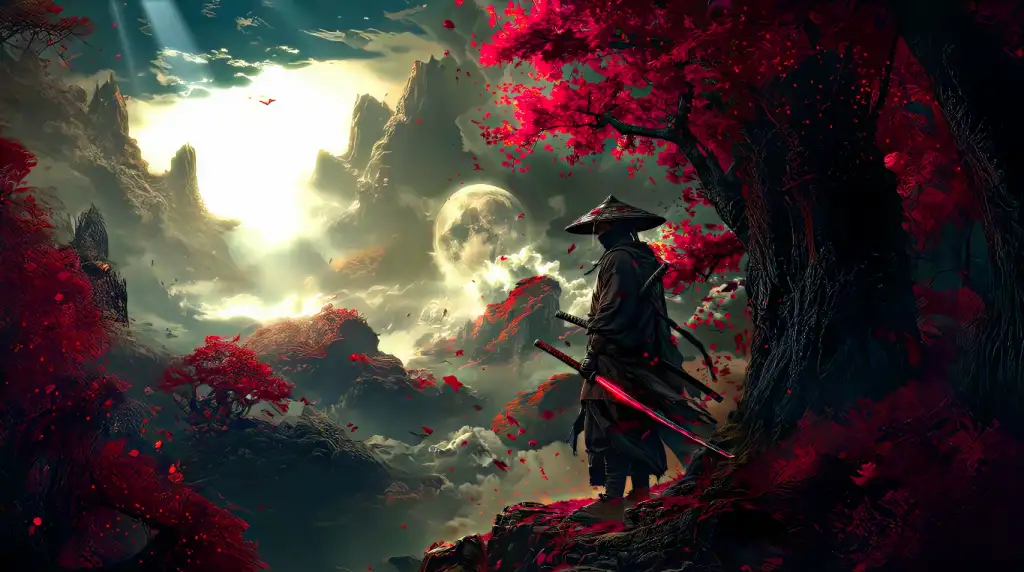 Samurai of the Red Lands Live Wallpaper