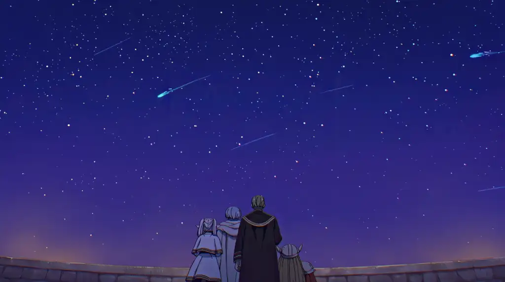 Frieren And Hero Party - Meteor Shower Live Wallpaper