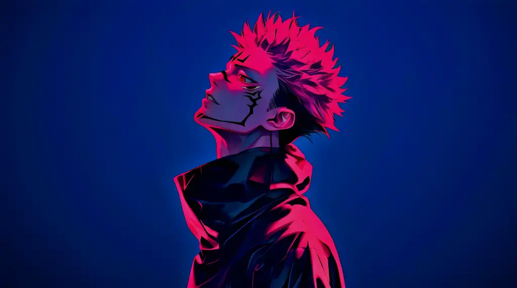 Sukuna from Jujutsu Kaisen Minimalist Live Wallpaper
