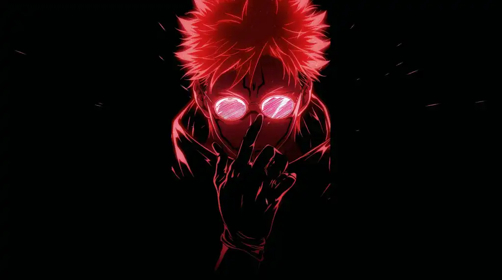 Sukuna Pink Glow Live Wallpaper