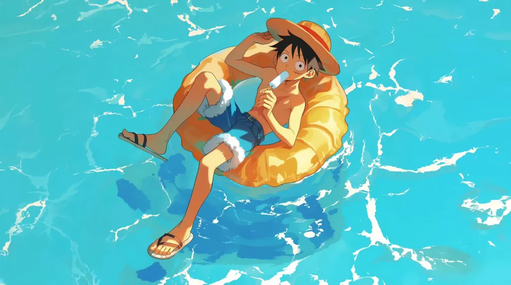 Luffy's Summer Break Live Wallpaper