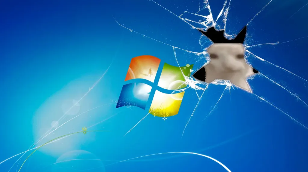 Cracked Screen Cat Live Wallpaper by XTulioXD