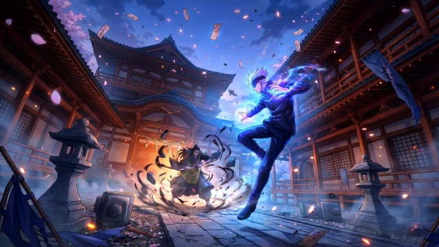 Jujutsu Kaisen - Gojo vs Geto Shrine Battle 4K Live Wallpaper