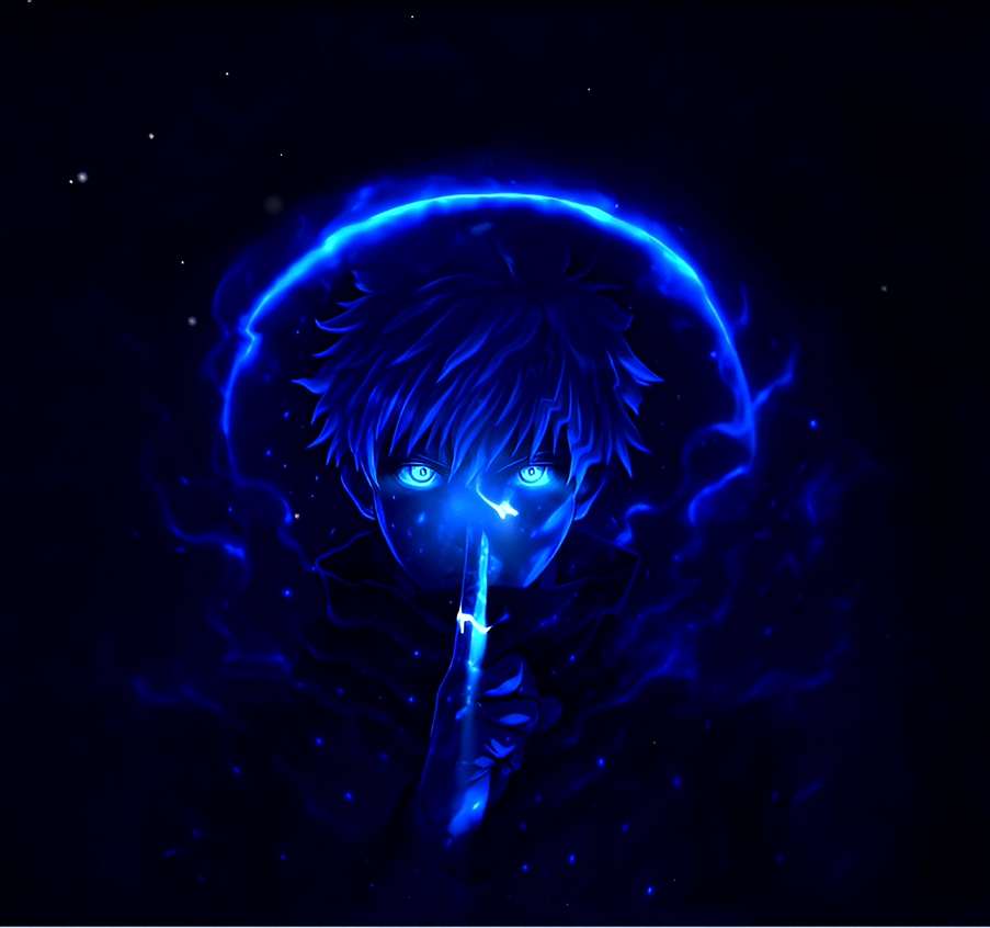 Satoru Gojo Neon Eyes Live Wallpaper