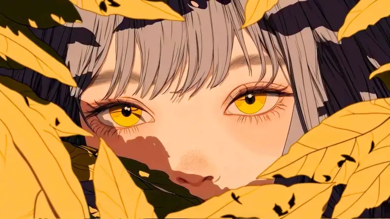 Golden Eyes in Autumn Live Wallpaper
