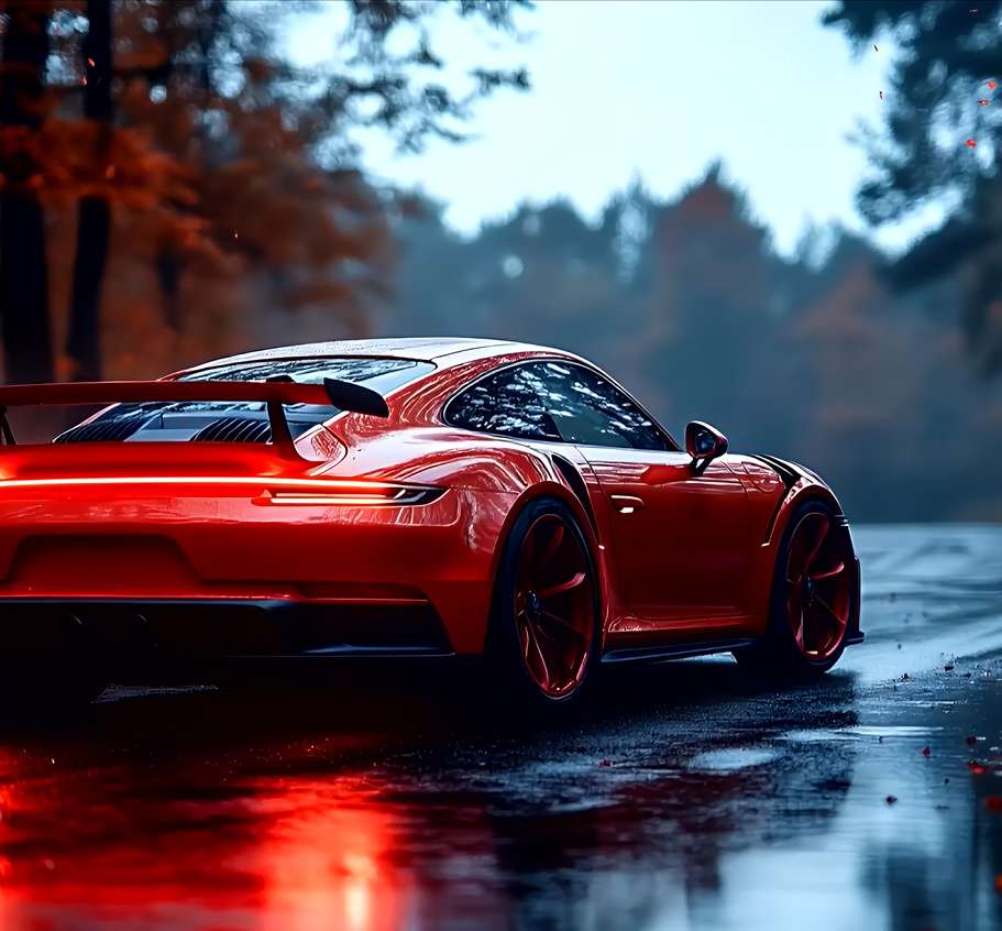 Red Porsche GT3 Live Wallpaper