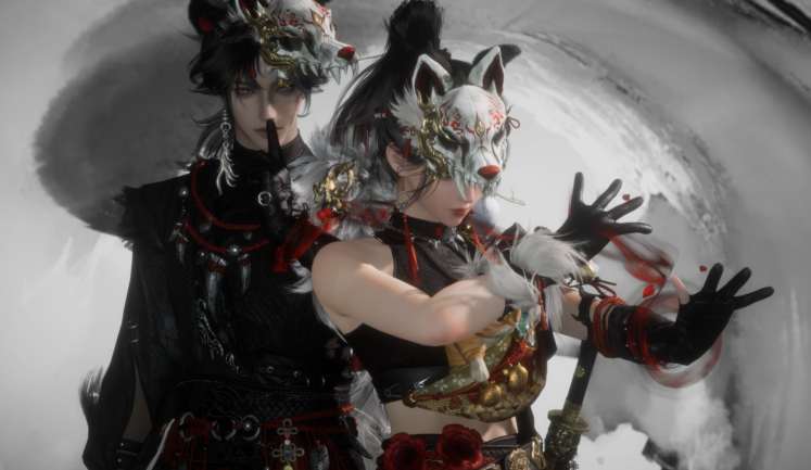 Where Winds Meet - Masked Wuxia Warriors Live Wallpaper