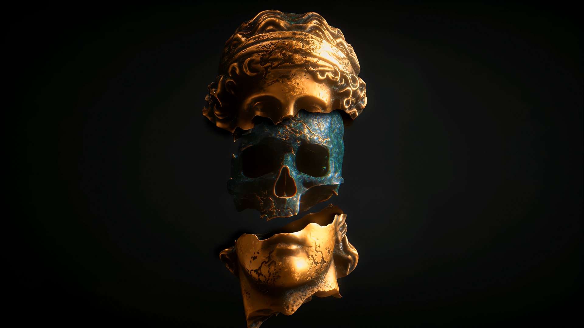 Decay Divine Skull Live Wallpaper