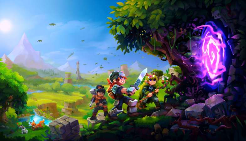 Hytale Adventure - Fantasy Portal & Heroes 4K Live Wallpaper