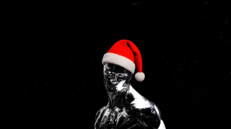 Marvel's Silver Surfer - Christmas Santa Hat Edition Live Wallpaper