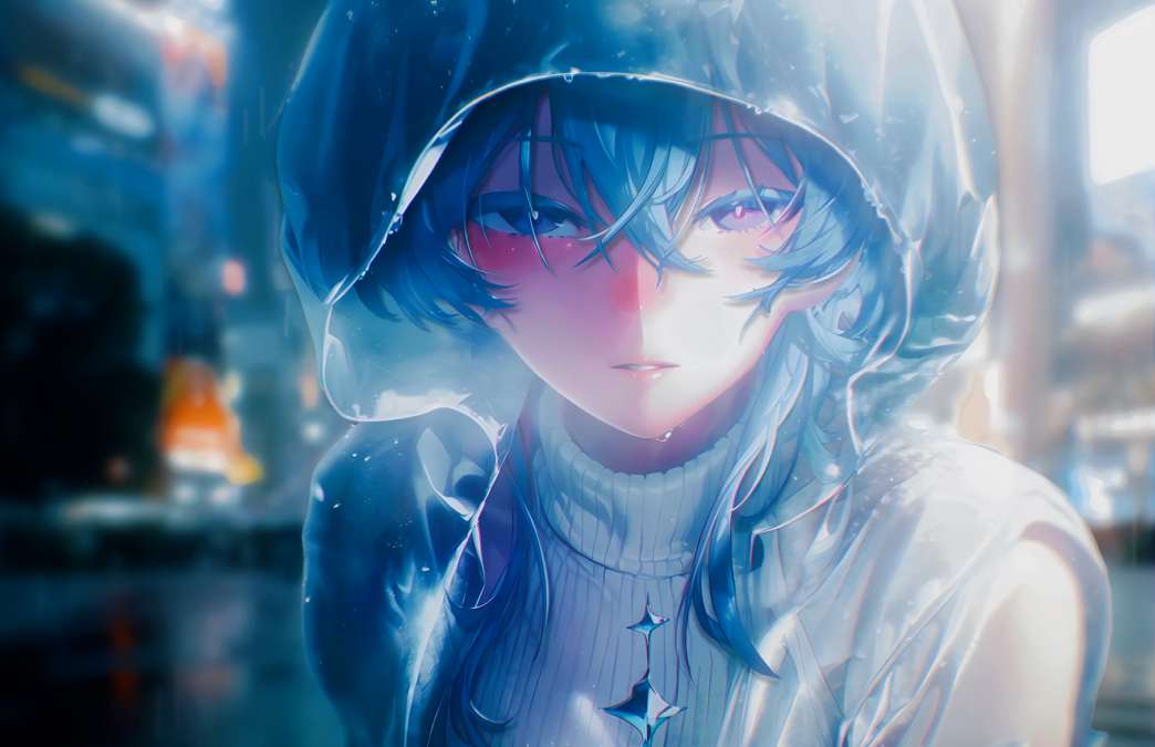 Blue Neon Whisper Live Wallpaper