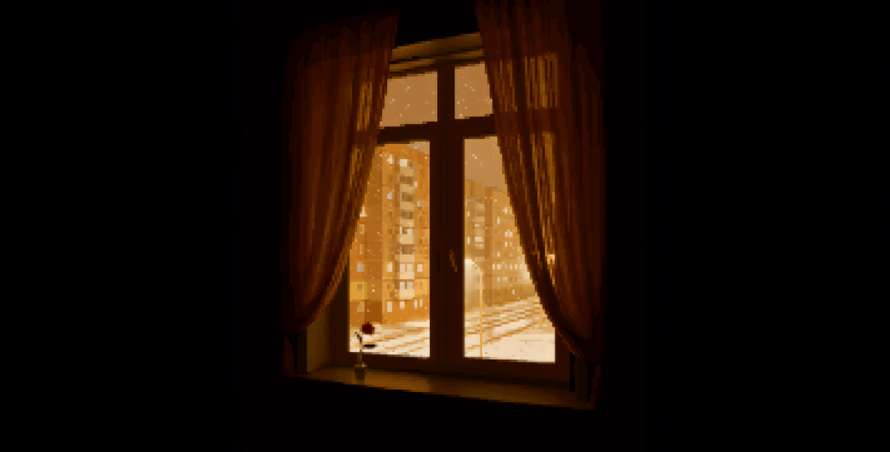 Pixel View from the Window Live Wallpaper