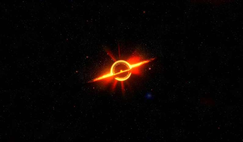 Interstellar - Gargantua Black Hole Space Live Wallpaper