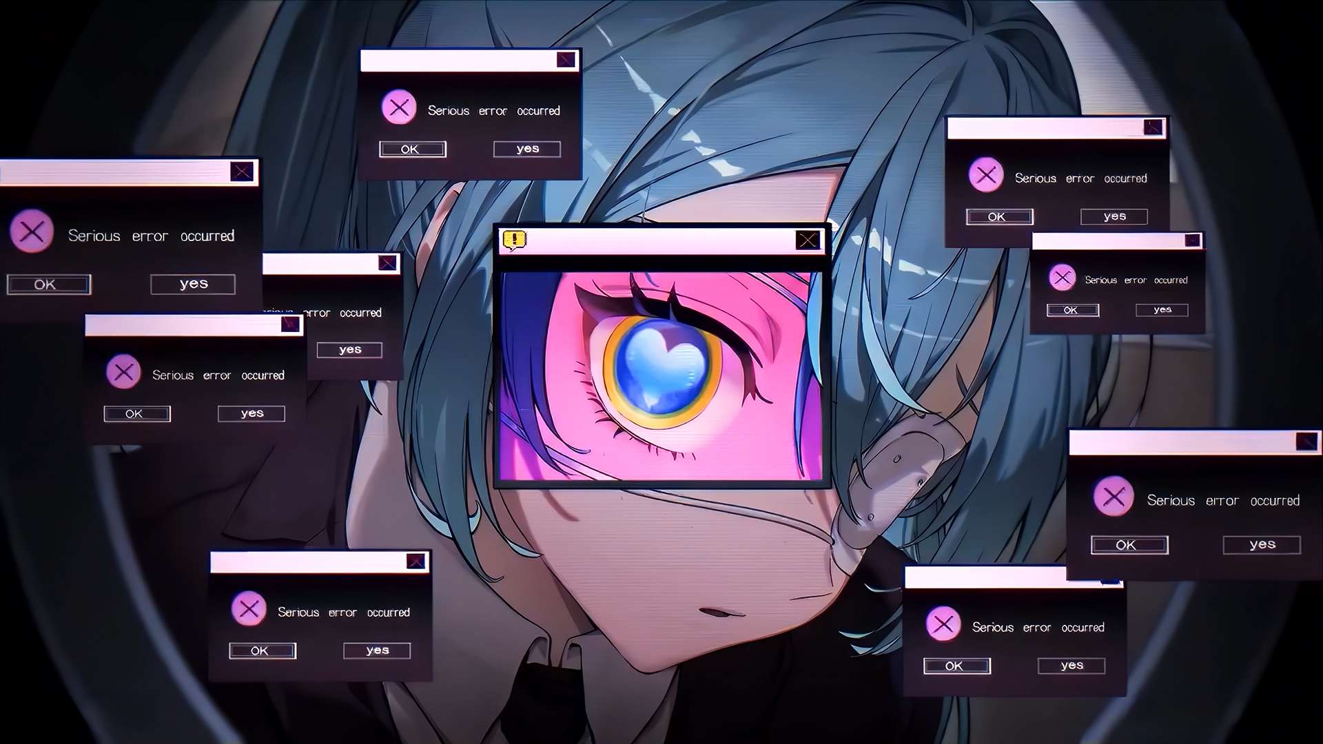 Hatsune Miku in System Error Bloom Live Wallpaper