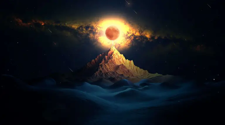 Cosmic Mountain Night Live Wallpaper