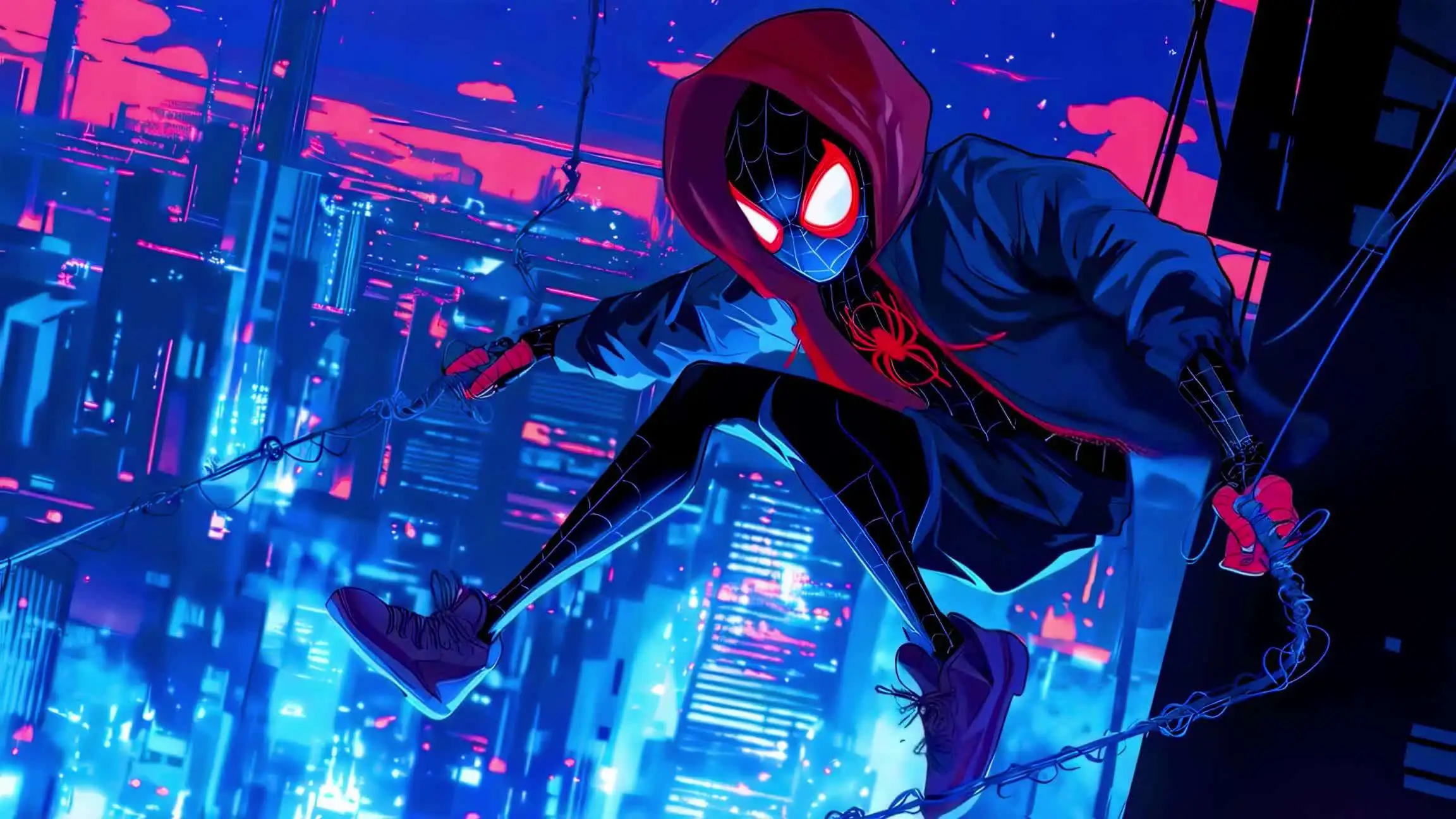 Neon City Spider Man