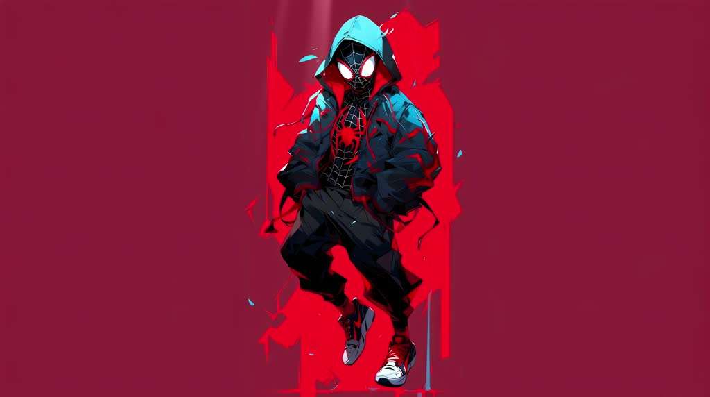 Miles Morales Minimalistic Live Wallpaper
