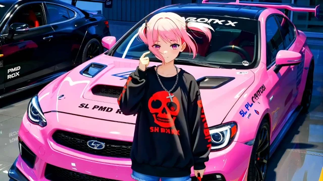 Pink Subaru BRZ Live Wallpaper