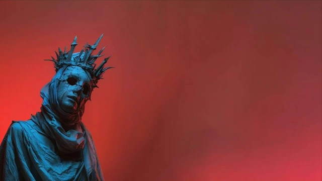 Dark Crown Mask Figure 4K Live Wallpaper