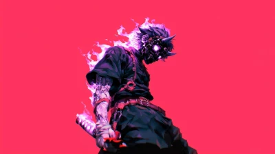 Demon Mask Samurai Live Wallpaper