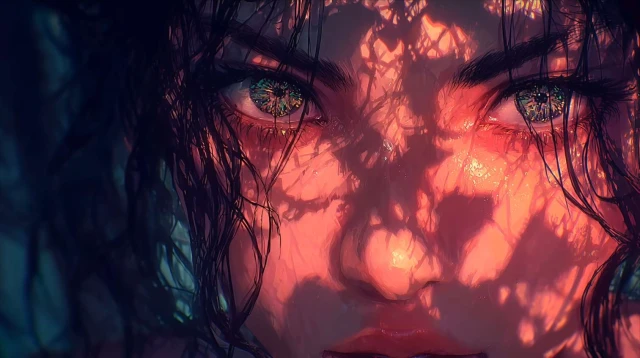 Diamond Eyes - 4K Aesthetic Portrait Live Wallpaper