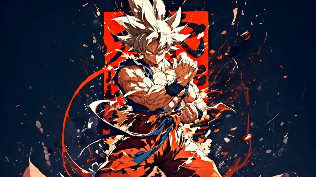 Dragon Ball Super - Goku Super Saiyan Abstract Art 4K Live Wallpaper