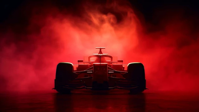 Ferrari F1 - Charles Leclerc Red Smoke 4K Wallpaper