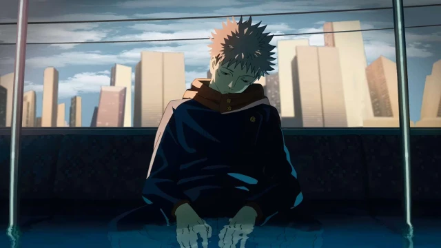 Jujutsu Kaisen - Yuji Itadori Flooded Train Sad Live Wallpaper