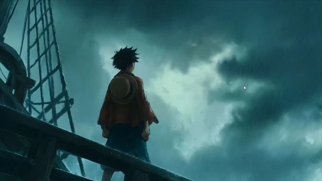 One Piece - Luffy Stormy Ocean Cinematic Live Wallpaper
