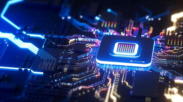 PS5 Pro Futuristic Chip Live Wallpaper