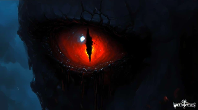 Red Dragon Eye Live Wallpaper