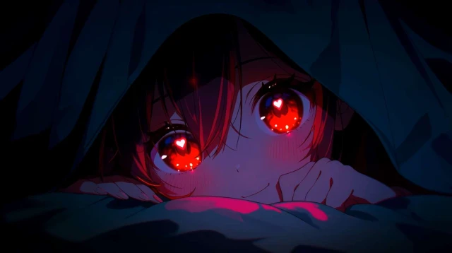Red Eyes Anime Girl 4K Live Wallpaper