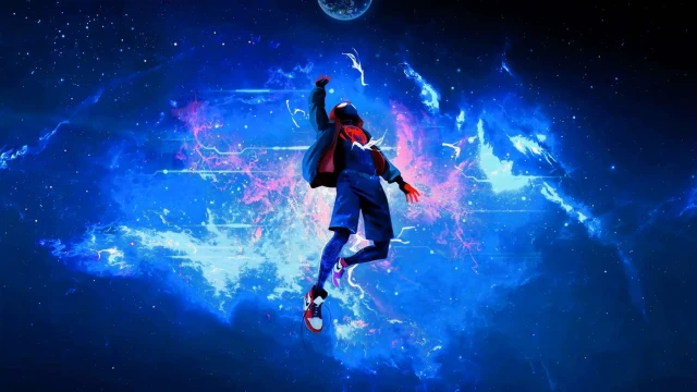 Spiderman Miles Lost in Space Live Wallpaper