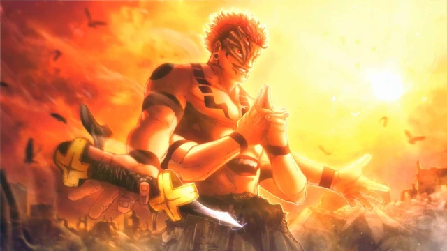 Sukuna Fire Aura Jujutsu Kaisen 4k Live Wallpaper