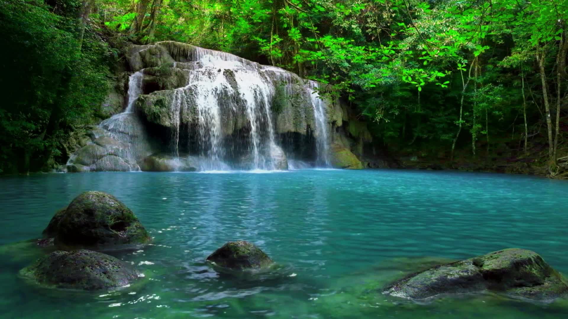 A cool waterfall HD Live Wallpaper