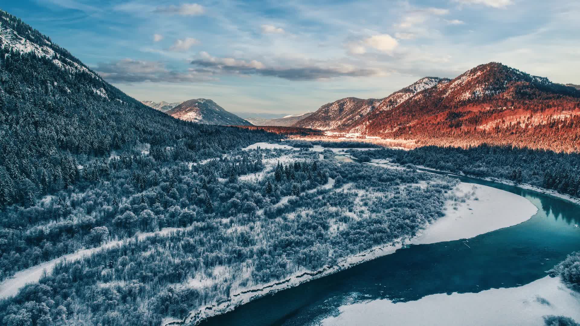 Sylvenstein Aerial Bavaria HD Live Wallpaper