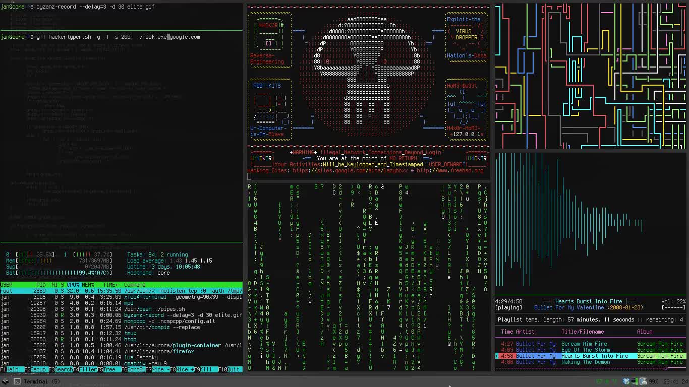 Hacker Screen HD LIve Wallpaper