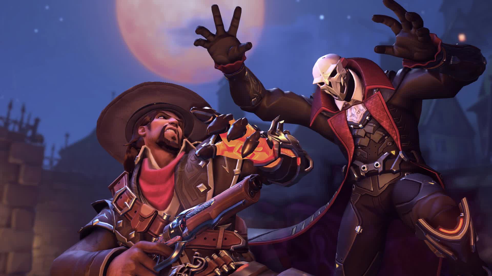 Reaper and Mcree Halloween Terror HD Live Wallpaper