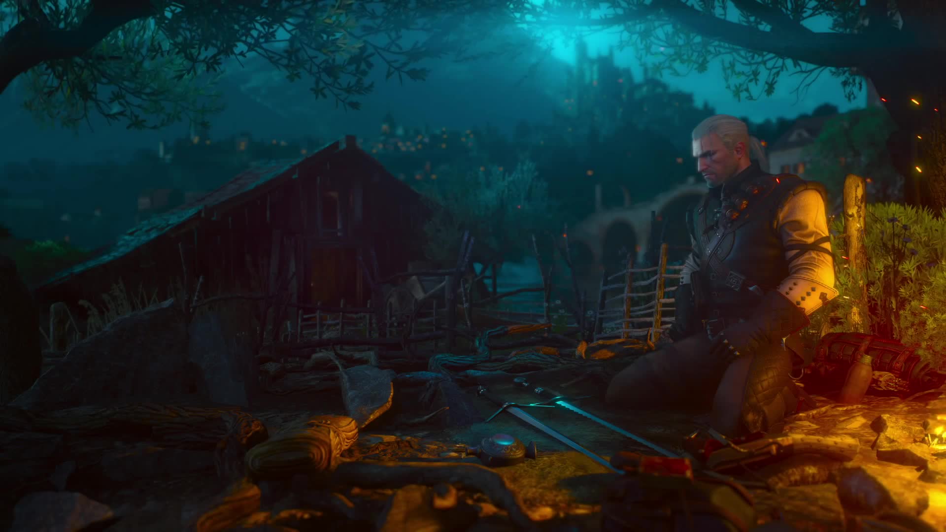 Witcher 3 Blood and Wine main menu original video live desktop1