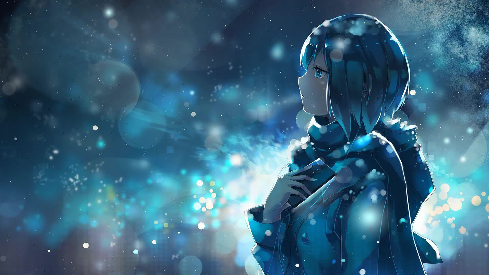 Winter Anime Girl Video HD Live Wallpaper